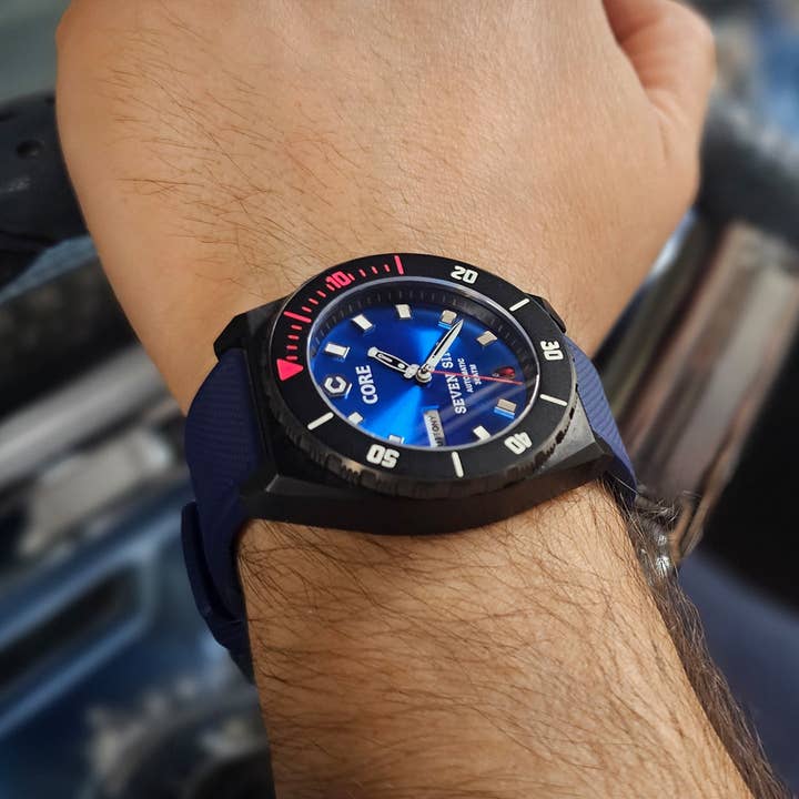 Core Time Pieces - Vendita all'ingrosso Orologio da polso - Uomo - Sette Peccati Blu Titanio2