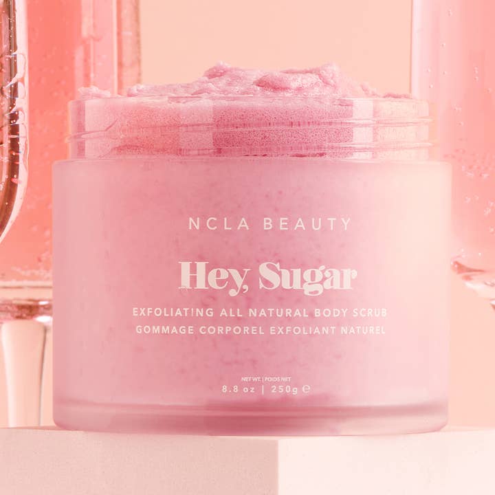 NCLA Beauty - Wholesale Body Scrub/Exfoliant - Hey, Sugar All Natural Body Scrub - Pink Champagne