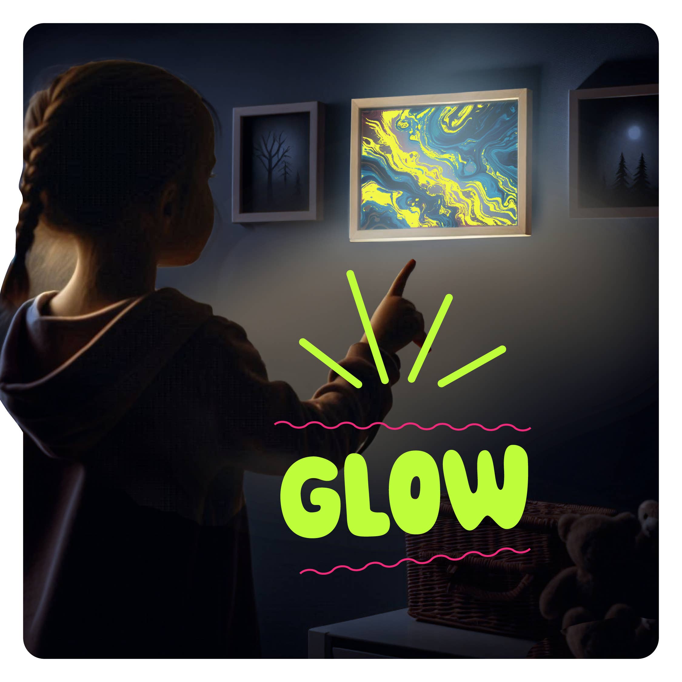 Dan&Darci - Wholesale DIY Craft Kit - Glow in The Dark Marble Paint Kit for Kids - Water Marbling6