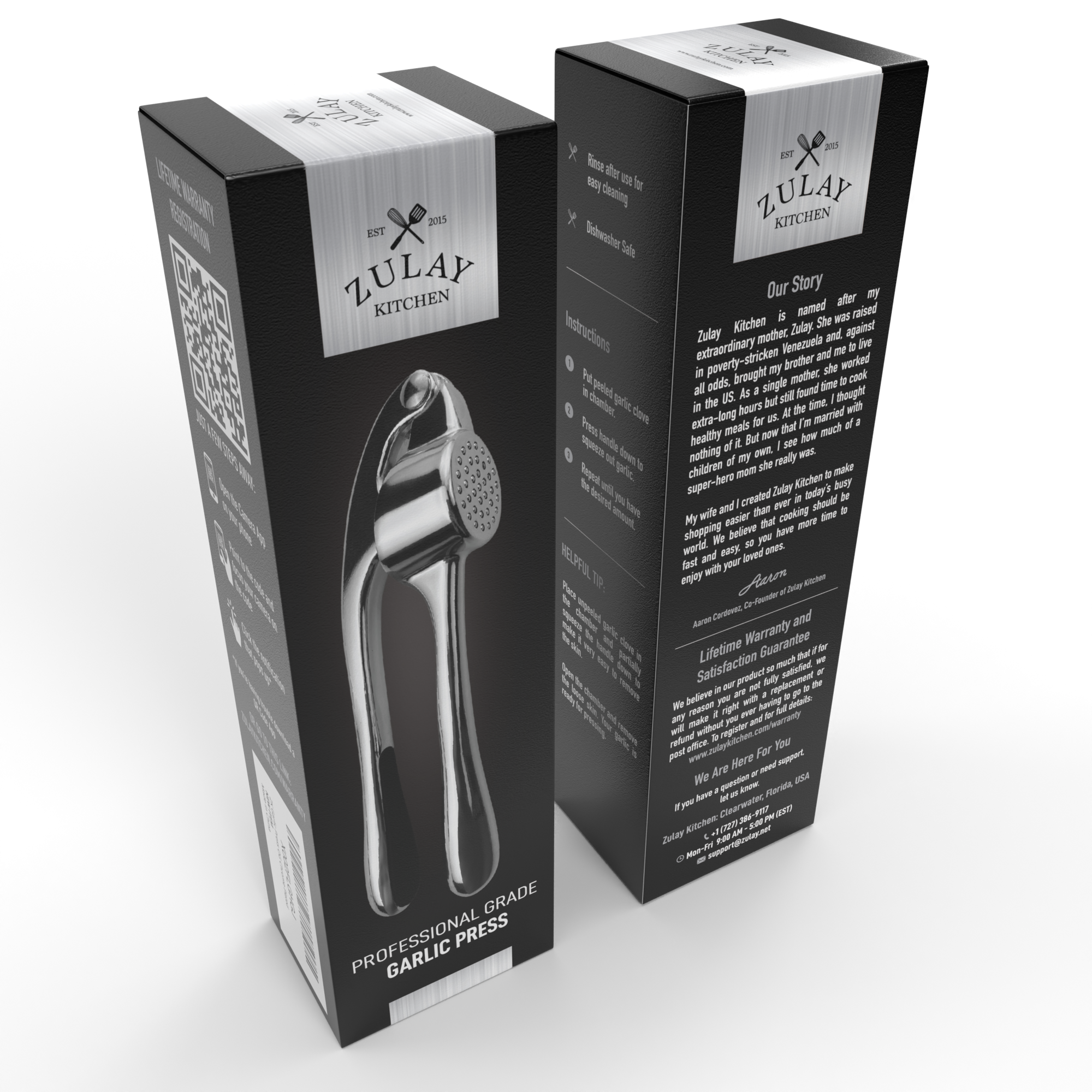 Zulay Kitchen – wholesale Köksverktyg/-pryl – Premium vitlökspress – Lättpressat ergonomiskt handtag18