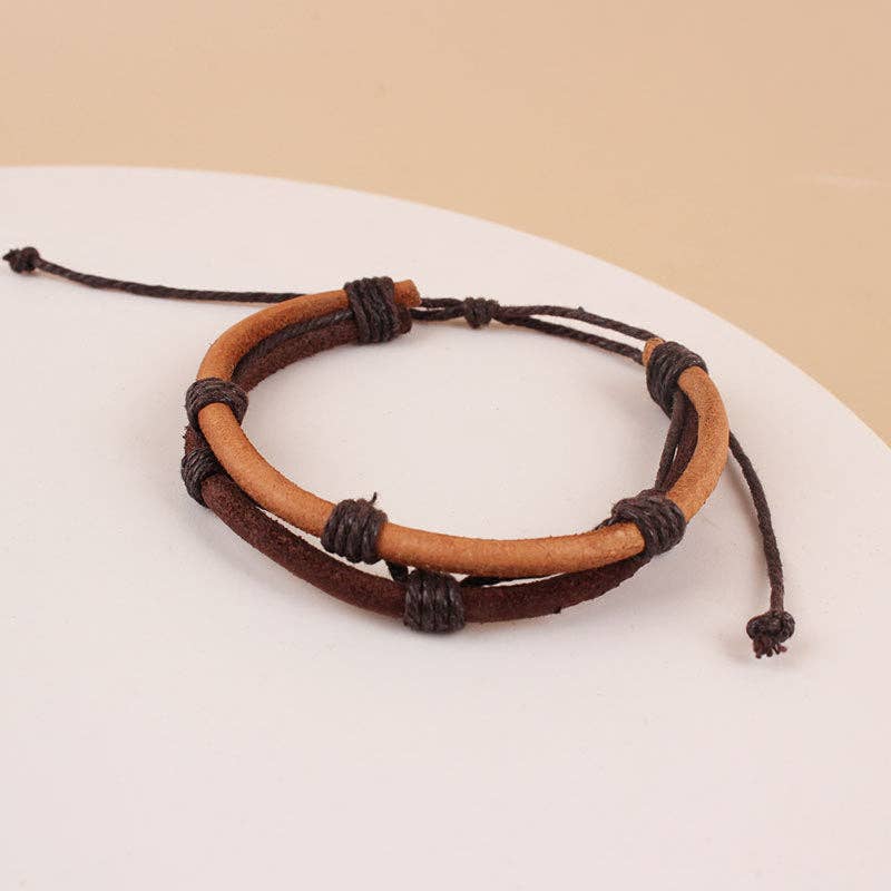 alberalkirk - Wholesale Woven/Braided Bracelet - Leather Braided Bracelet S5P6020
