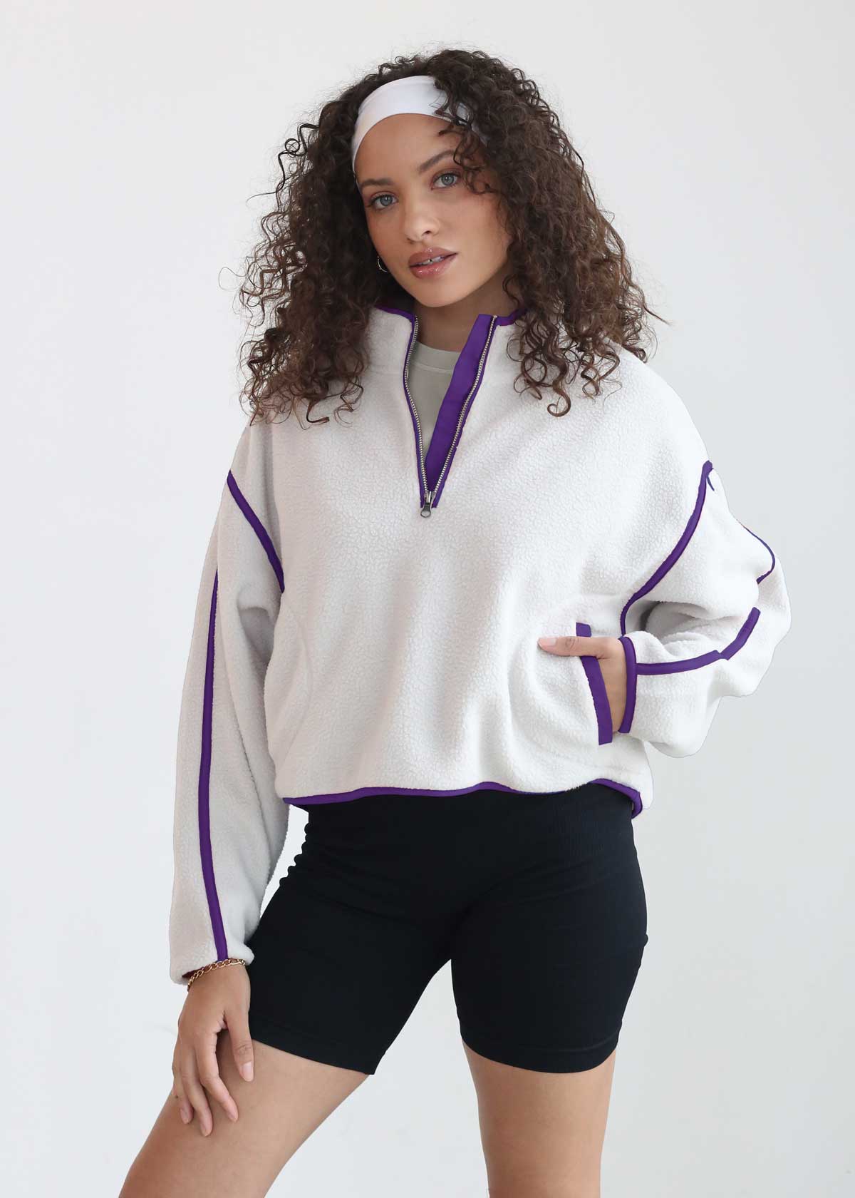chicka-d – wholesale Sweatshirt – Women's – On The Run Quarter Zip 2