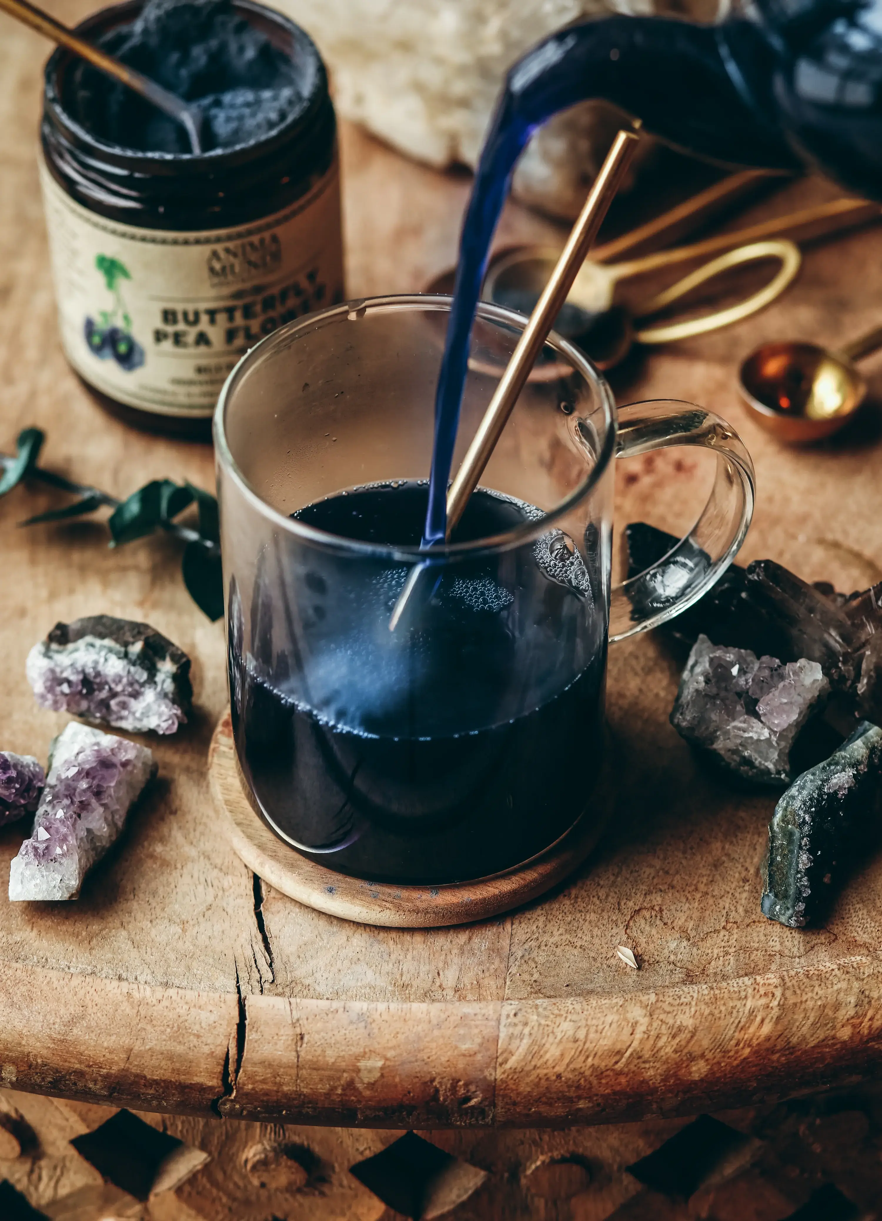 Anima Mundi Apothecary - Wholesale Health/Detox Tea - BUTTERFLY PEA FLOWER Powder | Blue Harmonizer*2