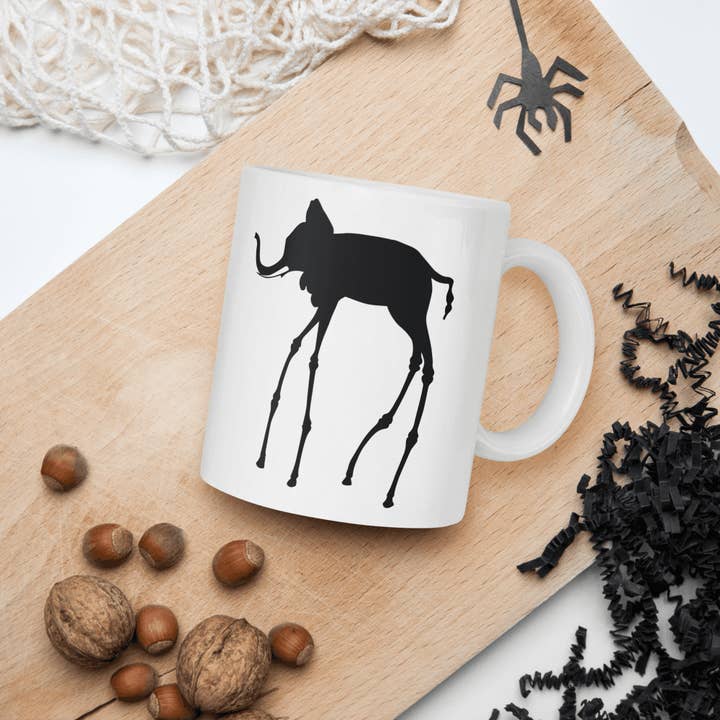 Art-O-Rama Shop - Venta al por mayor Taza - Taza con diseño artístico de Salvador Dalí con diseño de elefantes (1948)