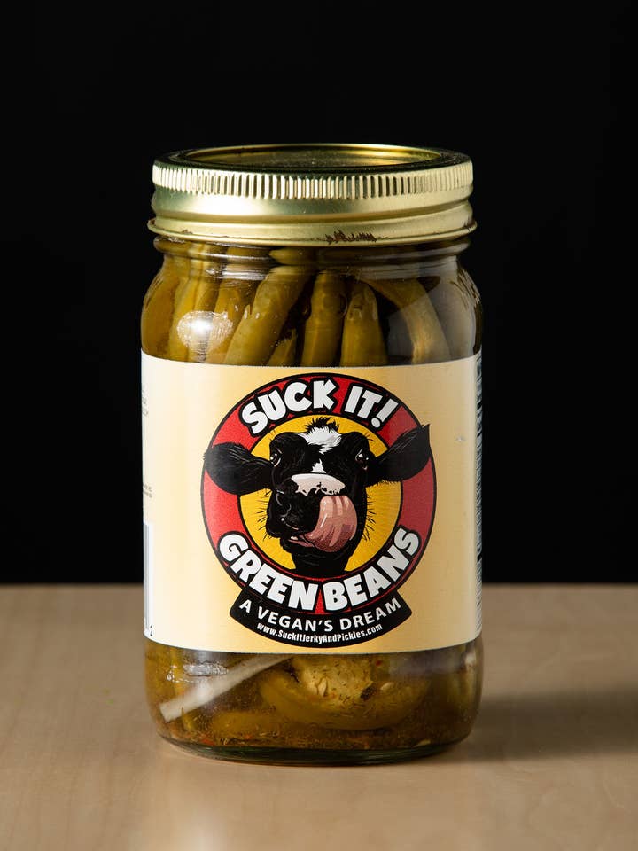 Pickled Green Beans for wholesale by Suck IT! Jerky and Pickles