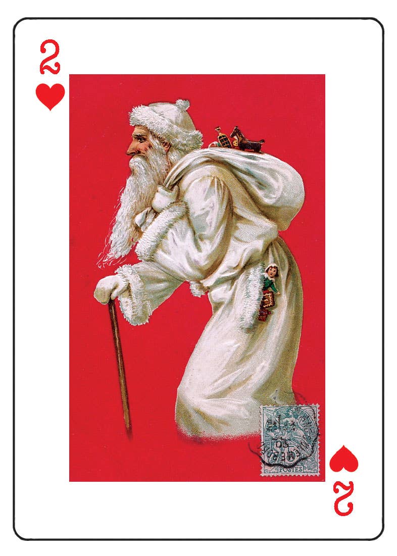 SCB – Cartas de jogar por atacado – Cartas de jogar do Papai Noel (balcão de exibição de 106