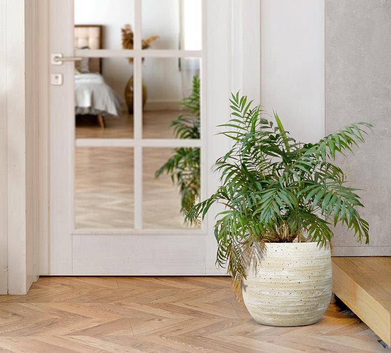 Abbott - Wholesale Plant Pot - Set of 2 Extra Large Ridge & Hole Planters-Grey-12"H3