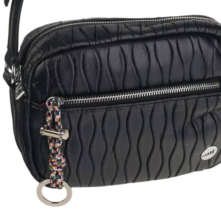 Volum Bags - Wholesale Top Handle Bag - Women's - URBAN AJEDREA BANDOLERA P.U. BLACK LEATHER1