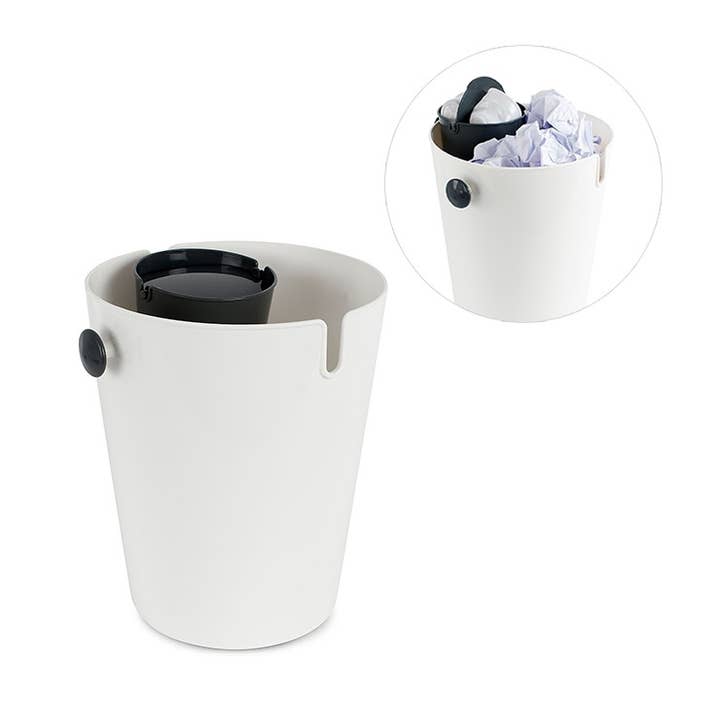 Balvi - Wholesale Trashcan/Trash Bin - Waste bin, Combo, 10 L, white/gray2