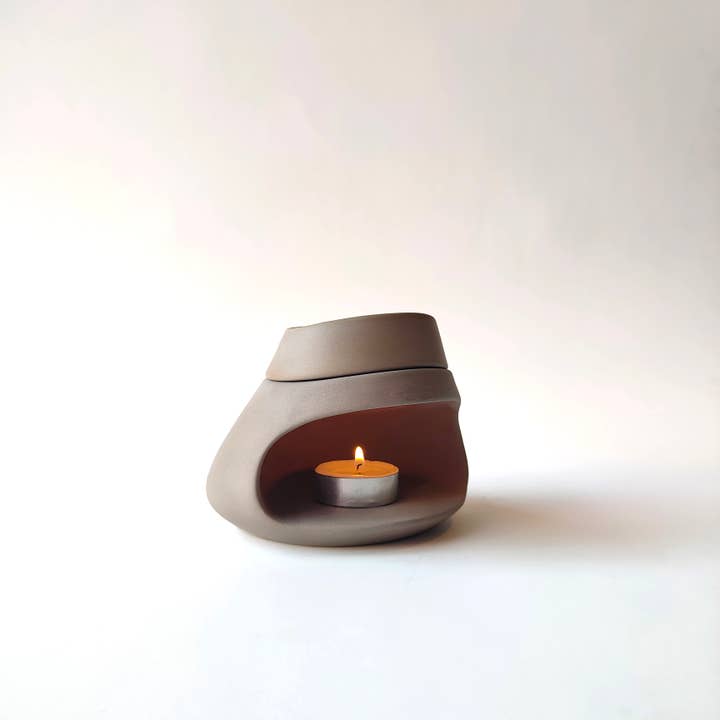 Siesta Studio - Vendita all'ingrosso Scaldaolio - Bruciatore di oli essenziali grigio2