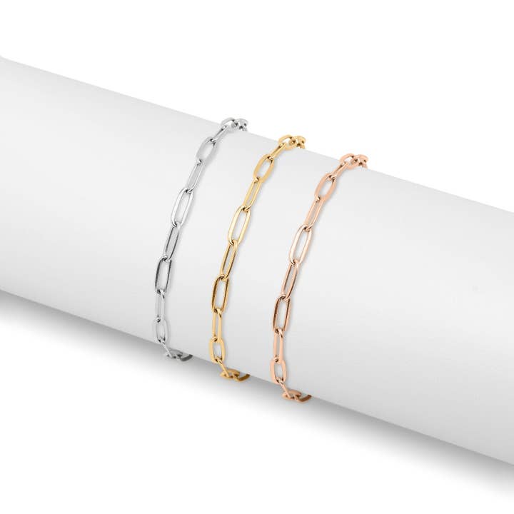 WJW - Wholesale Anklet - Paperclip Chain Anklet