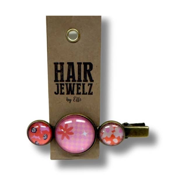 Colourclip Alligator "Coral Pop" for wholesale by Hairjewelz by Elle