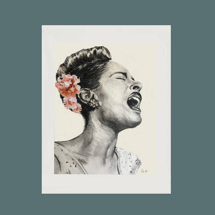 Impressão artística de Billie Holiday por atacado de Anita’s Art