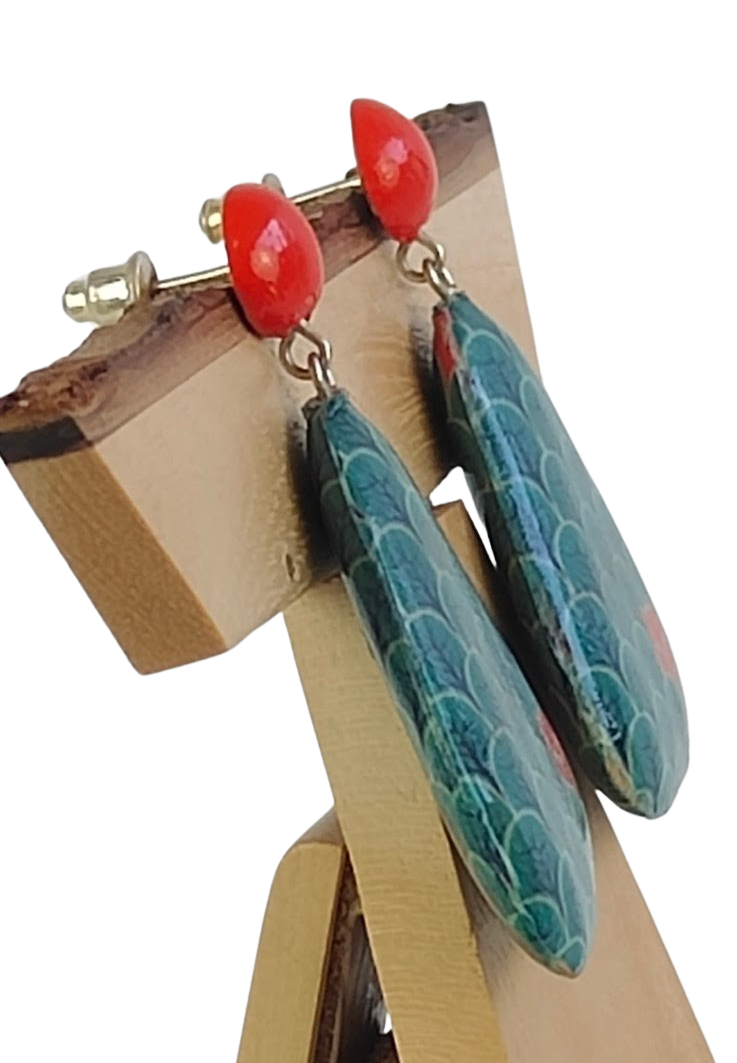 NOA ECCO - Vendita all'ingrosso Orecchini pendenti - Orecchino triangolare volpe1