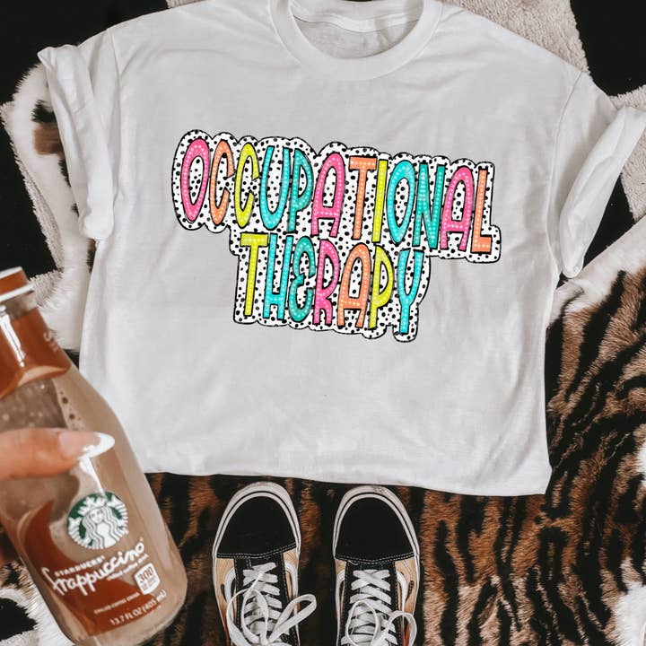 Occupational Therapy Dalmatian Dots DTF Transfer for wholesale by K and M Designs