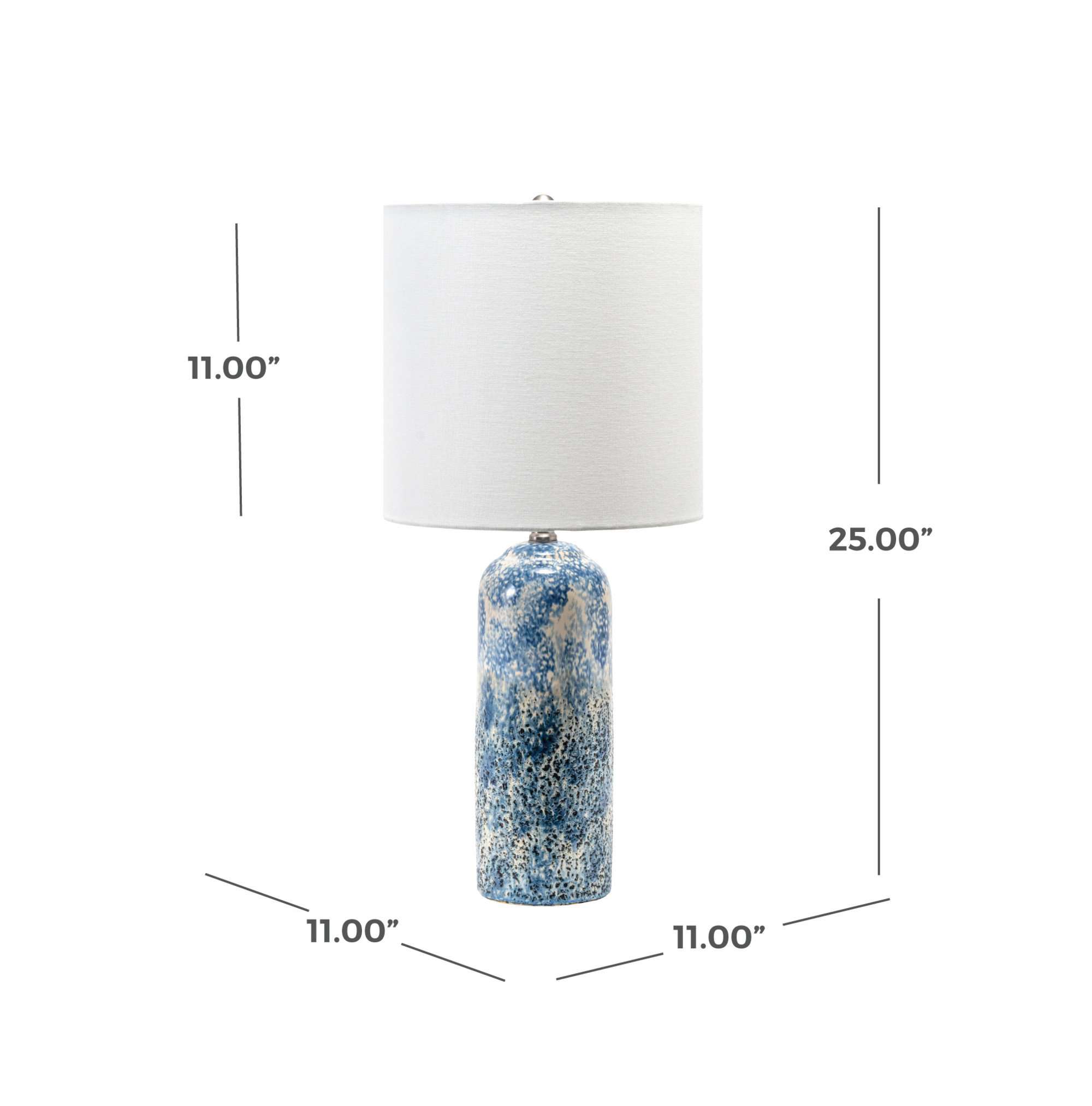 Blue Watts 25" Ceramic Table Lamp for wholesale on Faire3