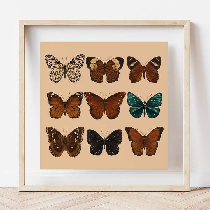 Butterfly Art, Botanical Nature Home Decor, Monarch Print for wholesale by Cailee Corbett