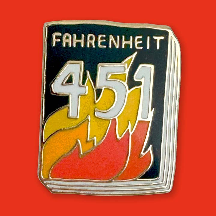 Broche de livre : Fahrenheit 451 pour la vente par Ideal Bookshelf