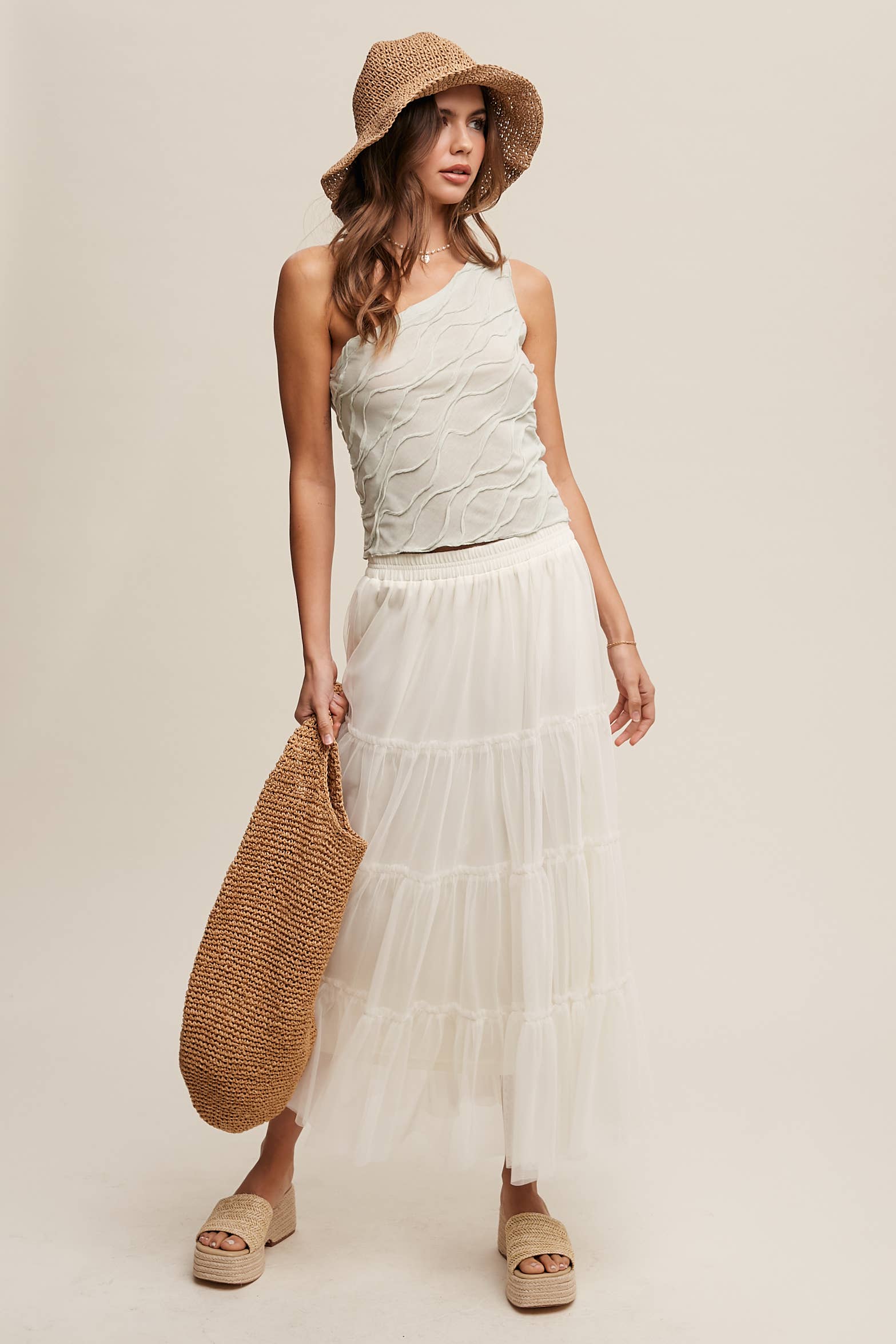 Listicle – wholesale Blus - Dam – Elegant asymmetrisk vågtopp20