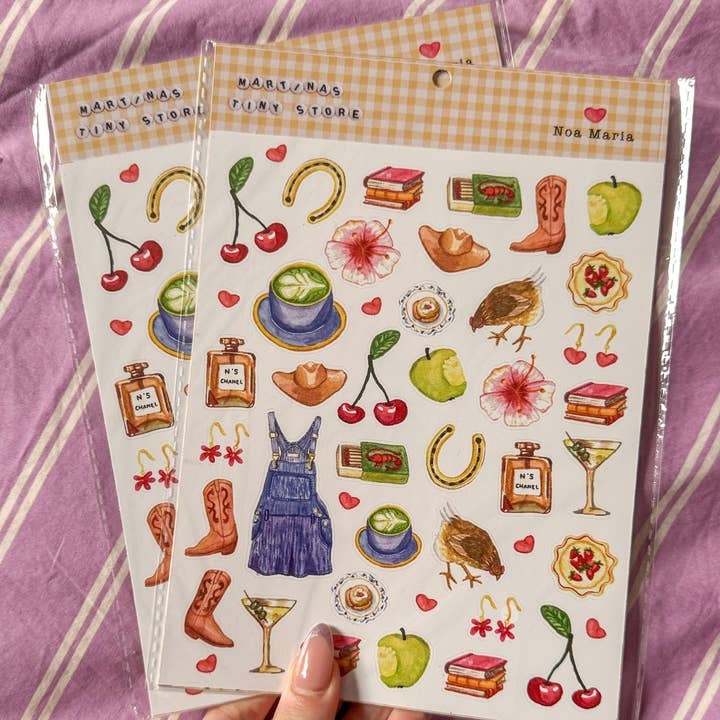 TINYSTORE - Wholesale Sticker - *NEW* Noa Maria x Martina's Tiny Store stickersheet