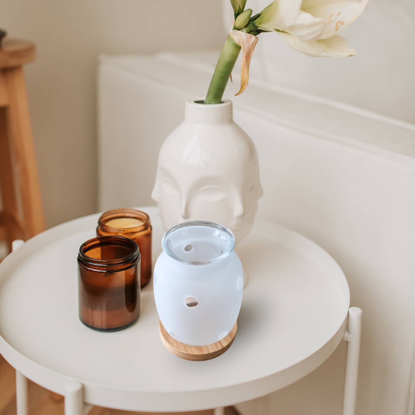 Zen'Arôme - Wholesale Oil Warmer - Scented Wax Burner Inspiration Series Siete - Wood & Glass17