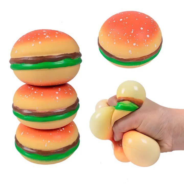 JSBlueRidge Toys - Wholesale Fidget Toy - Kids - Hamburger Squeeze Soft Fidget Kids Toy7