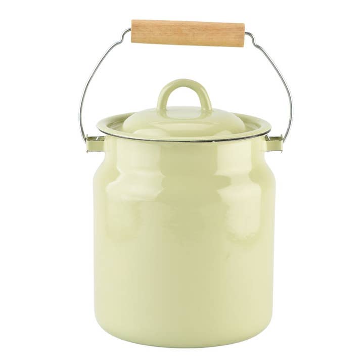 STP - Wholesale Jar - Vintage Style Enamel Milk Can with Lid 3.5-qt