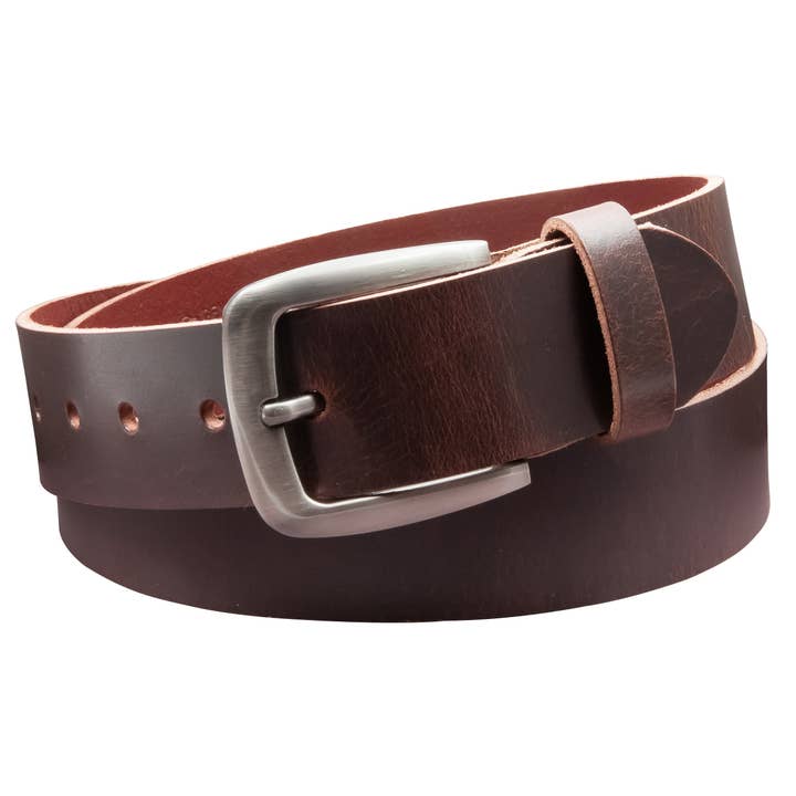 40 mm bälte tillverkat i Tyskland EH524-VL-mörkbrun för wholesale av A-Venten GmbH