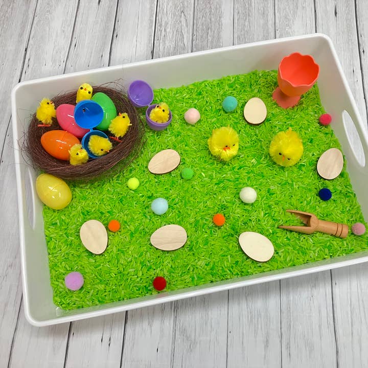 Easter Sensory Bin, Sensory Bins for Kids, Easter Sensory for wholesale by Curious Learning and Sensory
