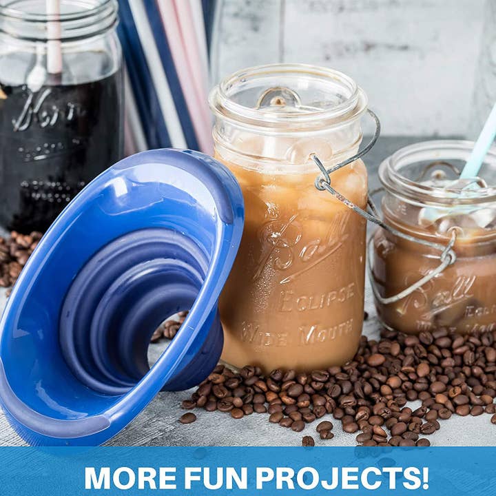 Brewing America - Wholesale Funnel - Kitchen Canning Funnel - Wide Mouth Mason Jars Collapsible S