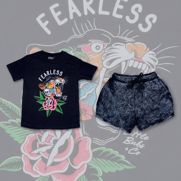 Little Bubs + Co - Wholesale Screen Printed T-Shirt - Kids - Fearless Tee1