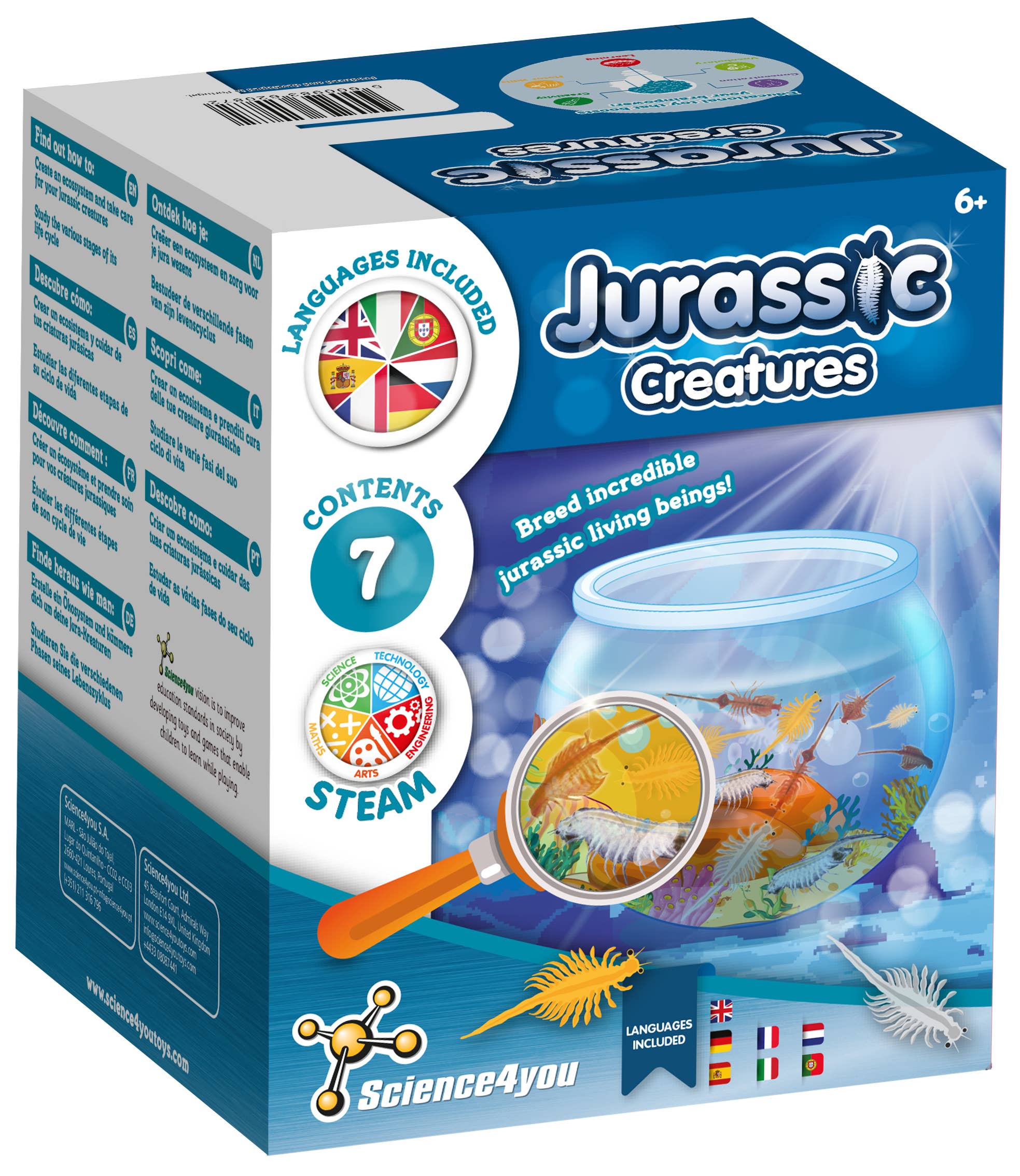 Science4you - Wholesale Toy Set - Kids - Jurassic Creatures - Educational Toy for Kids (7 languages)