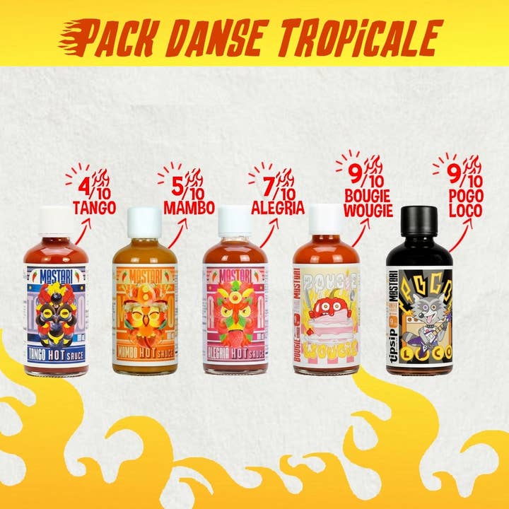 Fruchtiges Set Pikante Sauce / Hot Sauce 🌶️ für den Großhandel von MASTARI