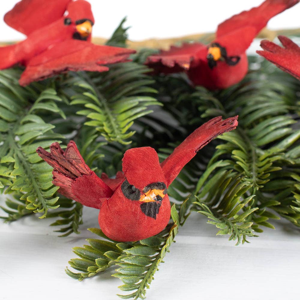Factory Direct Craft - Wholesale Artificial Flowers - 2" Mini Mushroom Red Cardinal Bird4