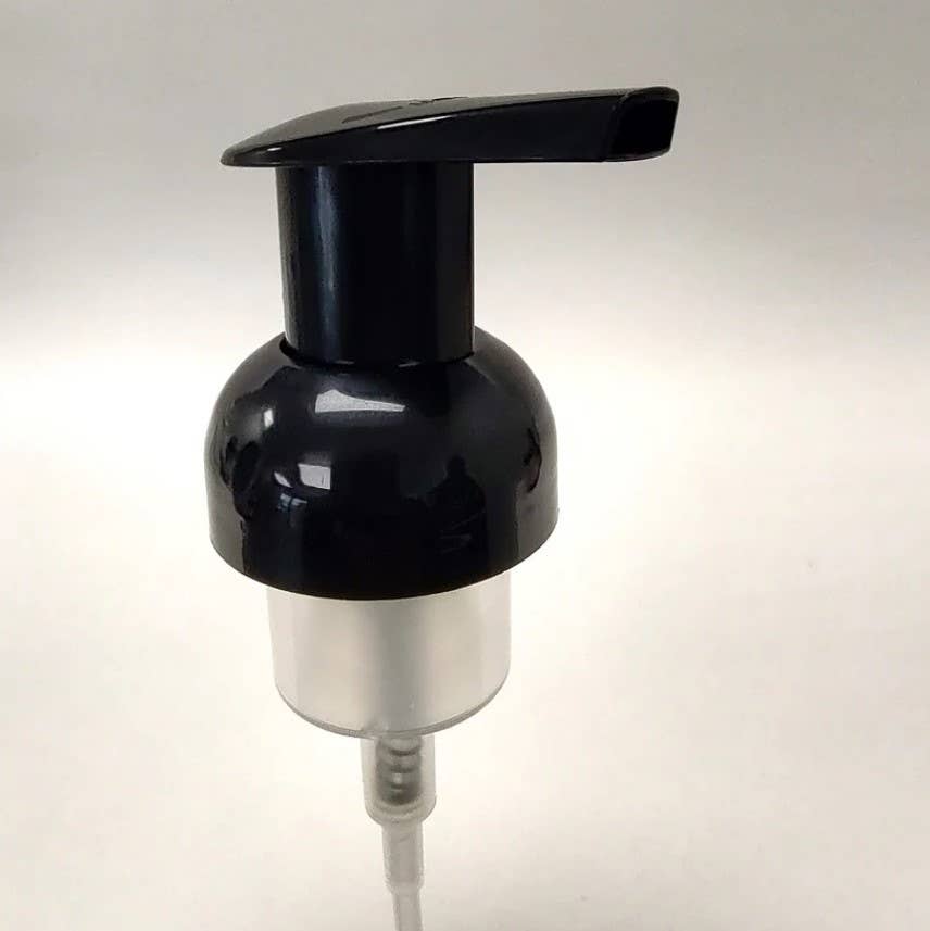 The Green Jar - Wholesale Soap Dispenser - 12oz Amber Foamer Bottle with Black Foaming Pump | Plastic 1