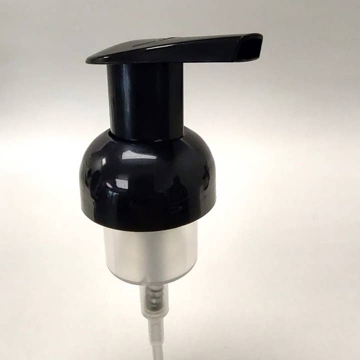 The Green Jar - Wholesale Soap Dispenser - 12oz Amber Foamer Bottle with Black Foaming Pump | Plastic 1