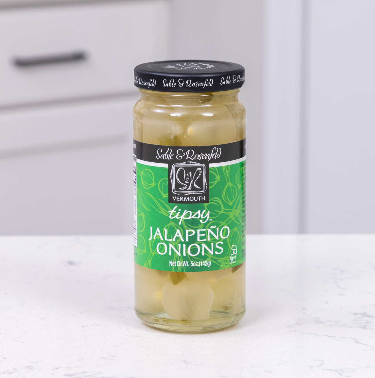 Sable and Rosenfeld est.1970 - Wholesale Pickled Vegetables - Sable & Rosenfeld Vermouth Jalapeno Tipsy Onions 5oz / 63