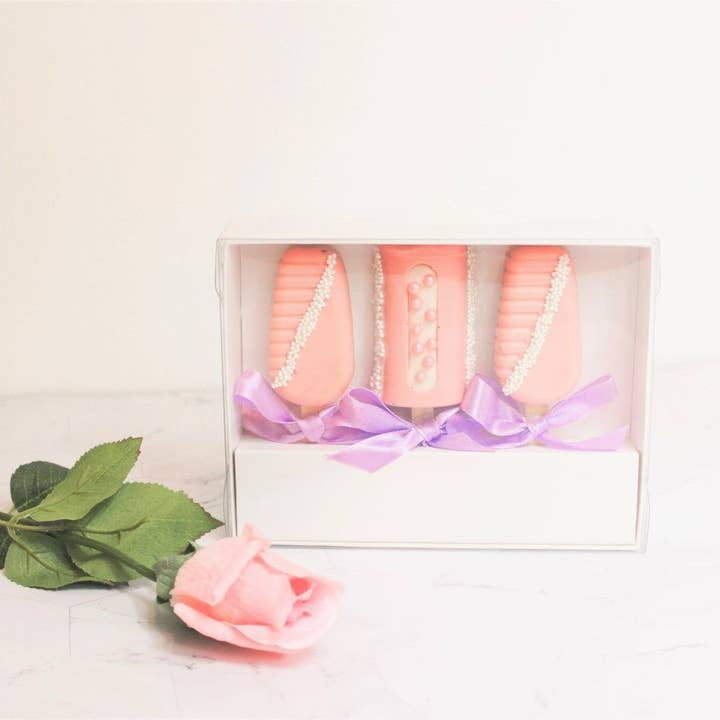 Elegant Design Supply - Wholesale Cake Stand - White Clear 3 MINI cakesicles box (set of 5)1