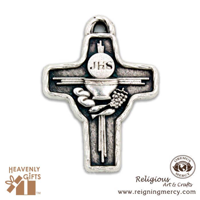 Charm - First (1st) Holy Communion Cross 1" for wholesale by Oremus Mercy