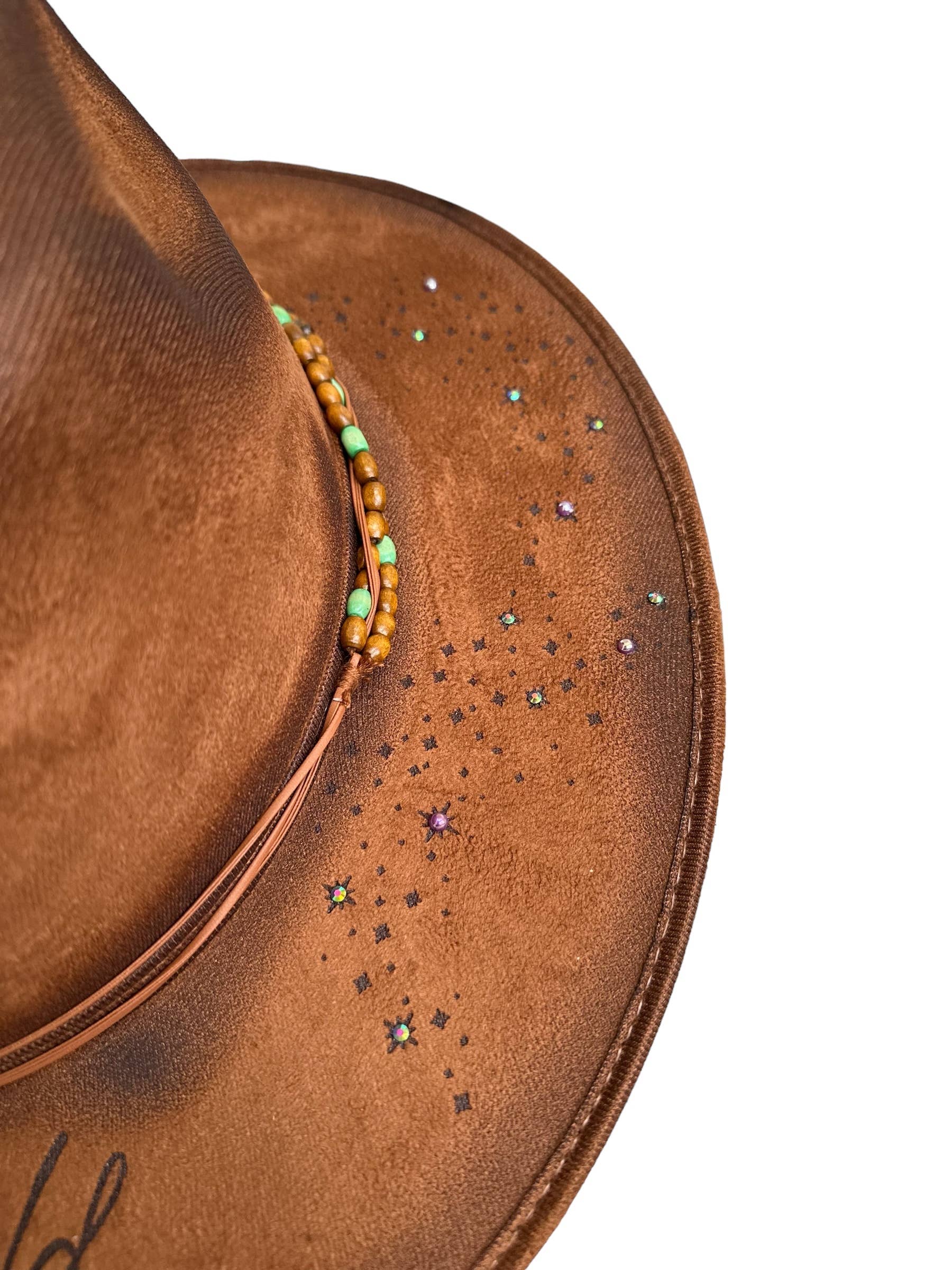 Wild Indigo - Wholesale Cowboy Hat – Women’s - Mushroom Stay Wild Moon & Star Rancher Hat Western4