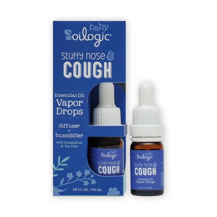Stuffy Nose & Cough Essential Oil Vapor Drops for wholesale by Oilogic Baby & Kid Solutions