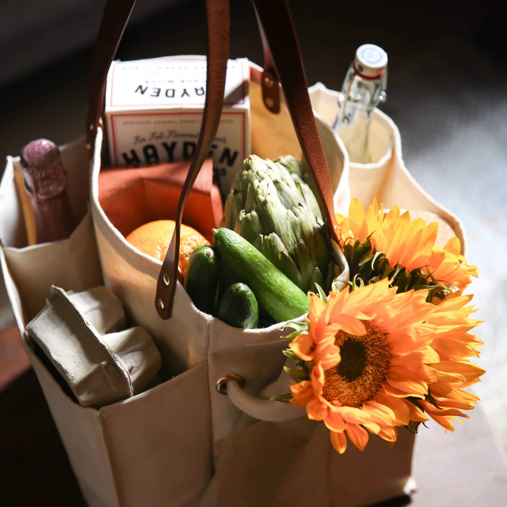 CapaBunga® - Wholesale Grocery/Shopping Bag - Heavy Canvas Tote Bag | Reusable Multi-Pocket Market Tote 4