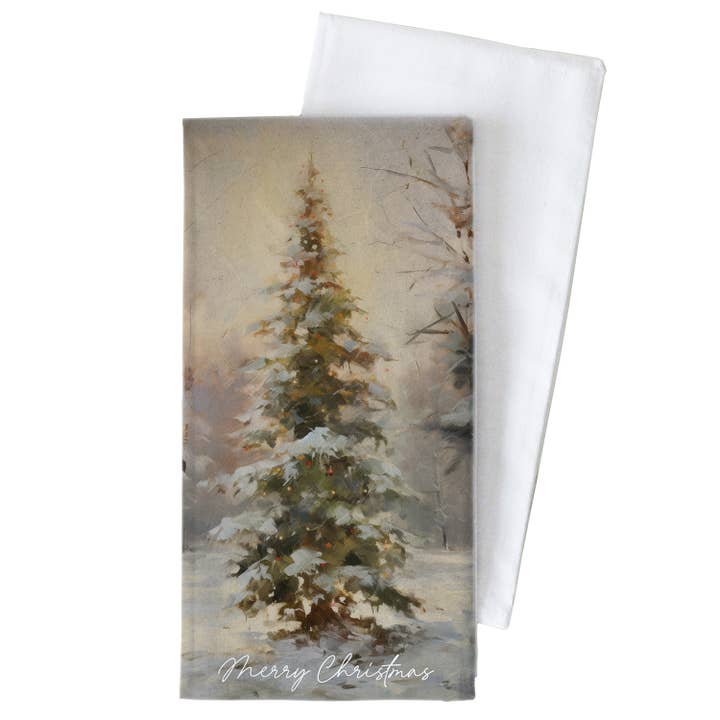 Porter Lane Home - Wholesale Tea Towel - Merry Christmas Tree Tea Towel2
