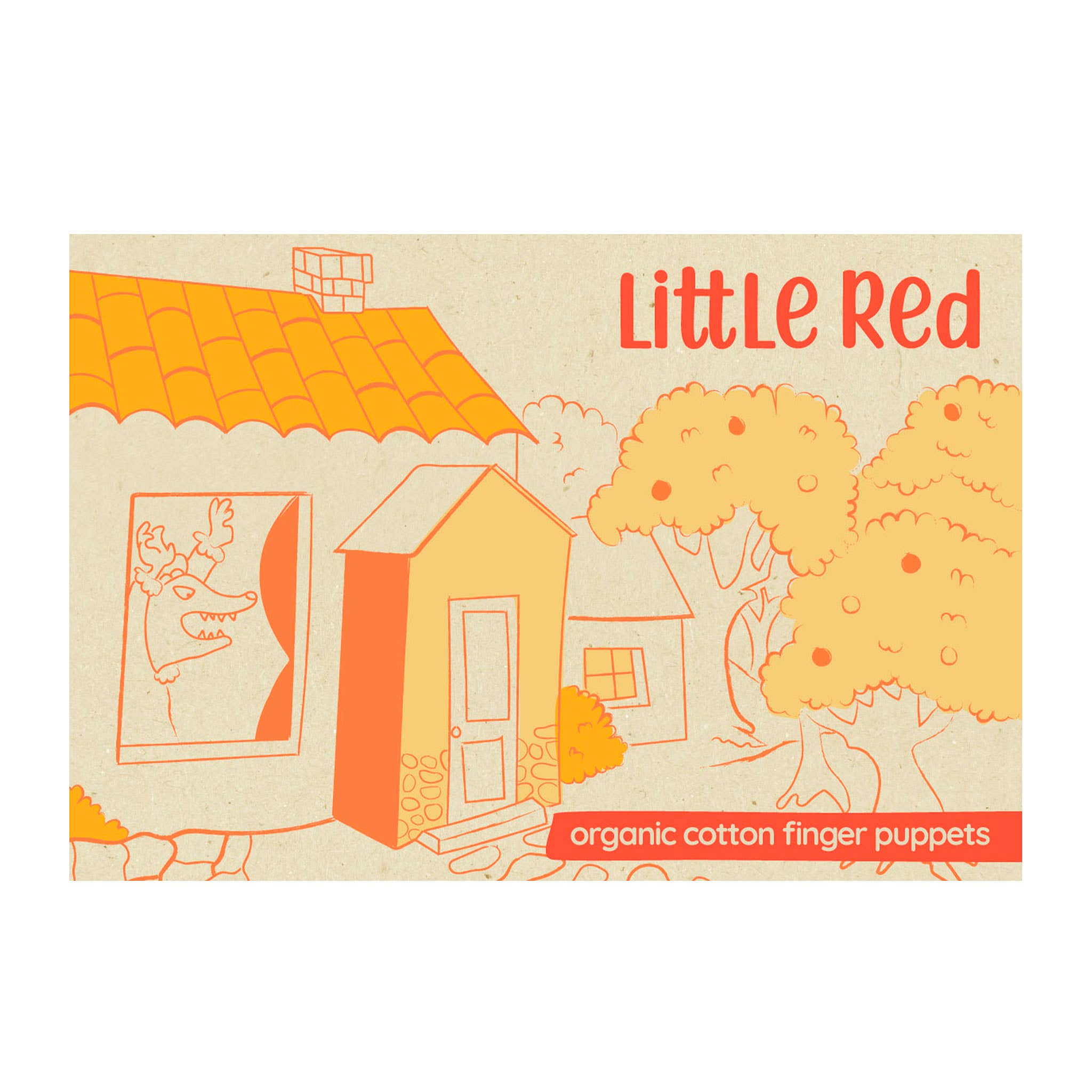 Lucuma Designs - Wholesale Finger Puppet - Kids & Baby - Little Red Story Pack of 4 - Organic Cotton Finger Puppets - Creative Play6