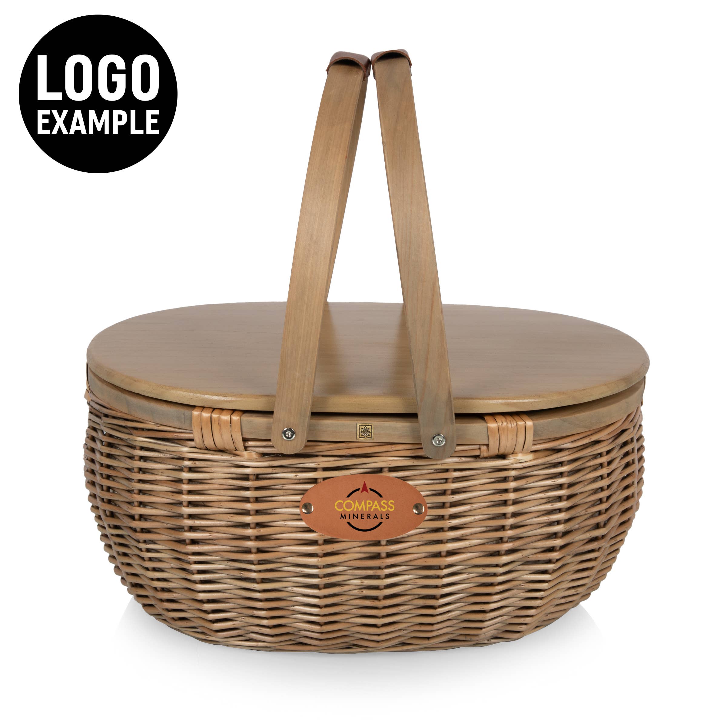Beige Sequoia Picnic Basket for wholesale on Faire14