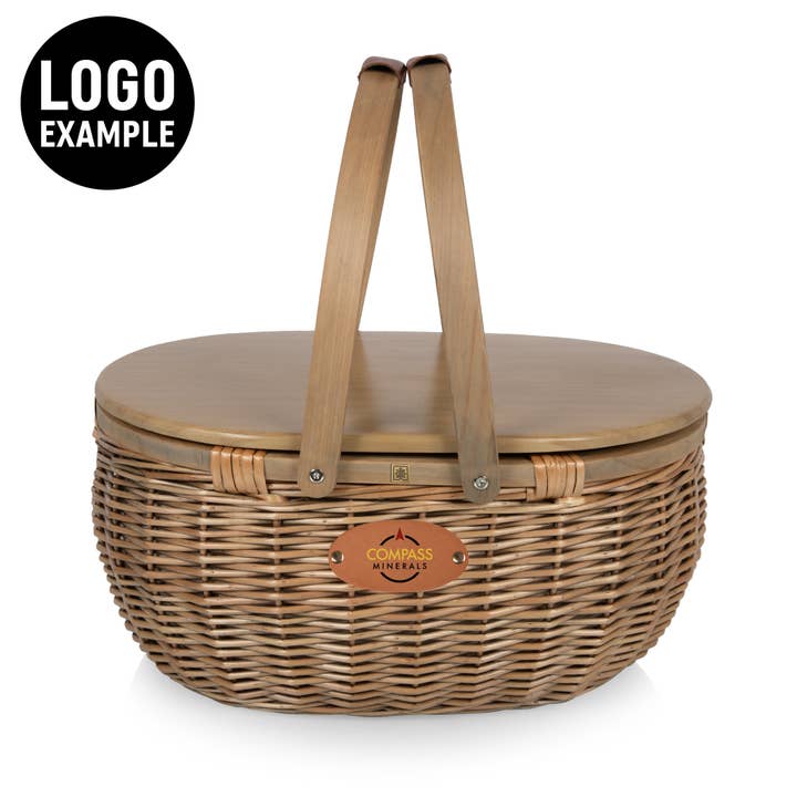 Beige Sequoia Picnic Basket for wholesale on Faire14