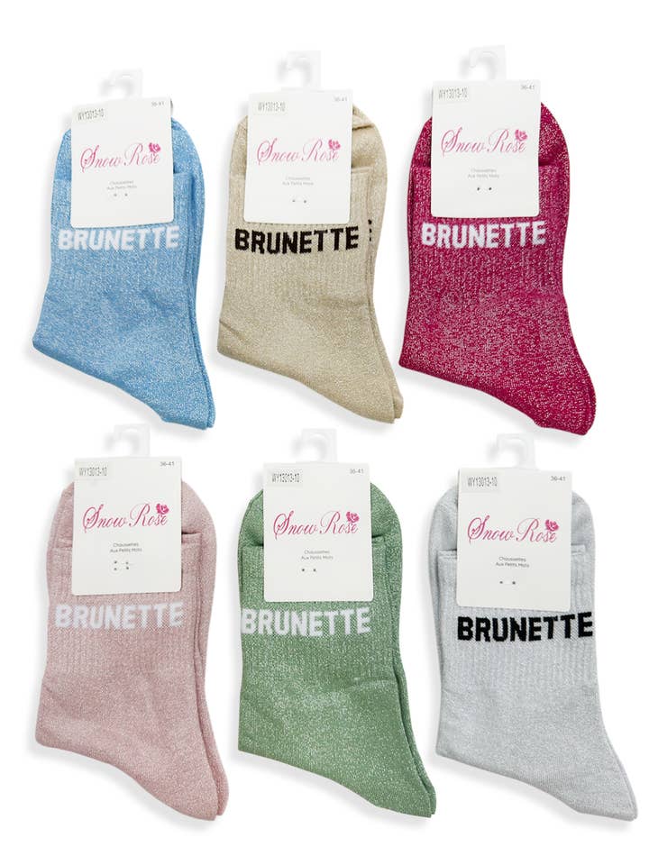 Chaussettes brillantes pour la vente par Belle Com'Elle