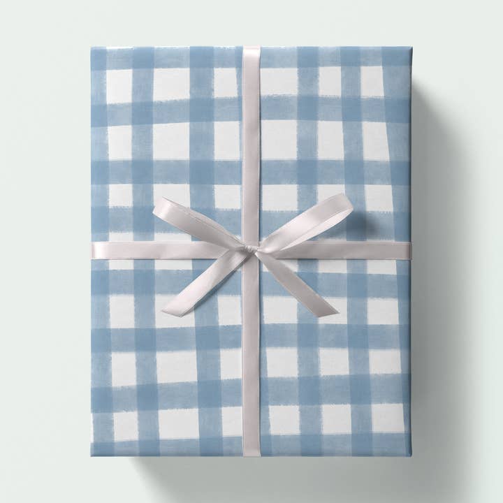 Carta da regalo Blue Gingham per la vendita all'ingrosso da parte di Plewsy