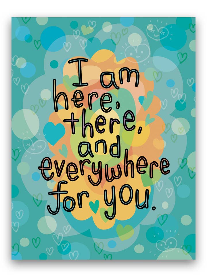 Carte de vœux - Here For You pour la vente par Chika Ando Illustration