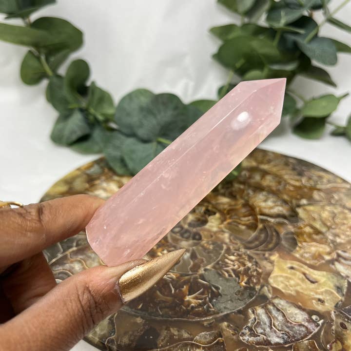 The Crystal Tabby - Wholesale Spiritual Stone/Crystal - Rose Quartz Point4